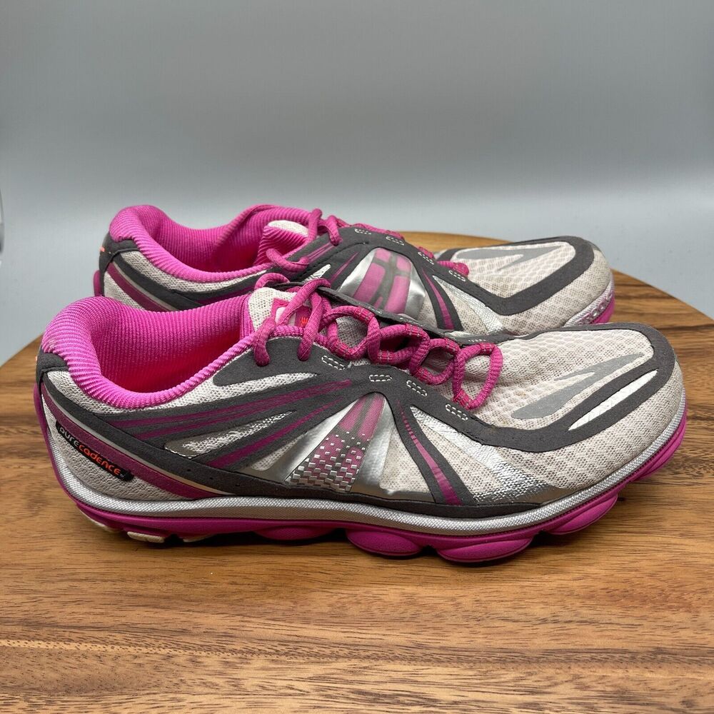 Brooks Pure Cadence Shoes Womens Size 10 B Pink Road Running Comfort Sneakers
